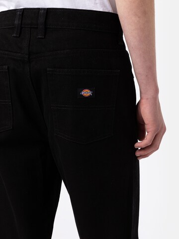 DICKIES Loosefit Jeans i svart