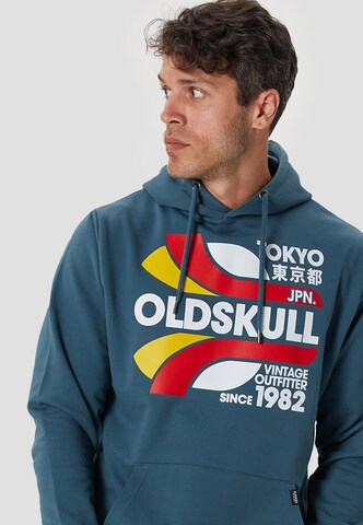 Oldskull Sweatshirt 'Retro Tokyopolis' in Groen