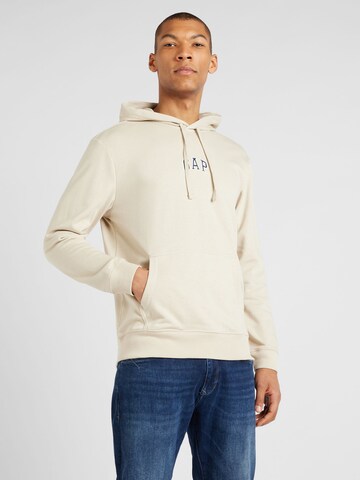 Sweat-shirt GAP en beige : devant