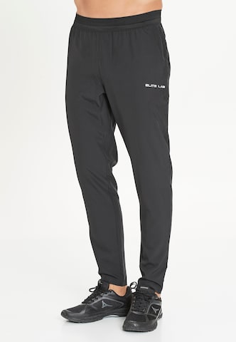 ELITE LAB Regular Outdoor Pants 'Run' in Black: front