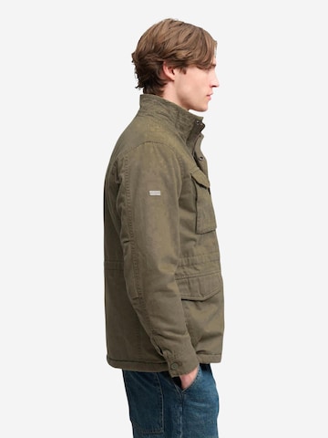 Superdry Winterjas 'Military Borg M65 Jkt SDM5012482A' in Groen