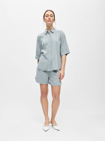 Camicia da donna 'OBJFrame' di OBJECT in blu