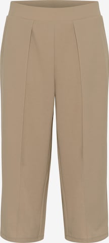 Cream Loosefit Kalhoty s puky 'Siki' – hnědá: přední strana