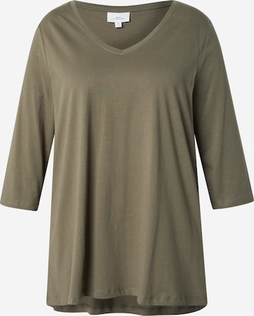 ONLY Carmakoma - Camiseta 'CARBONNIE' en verde: frente