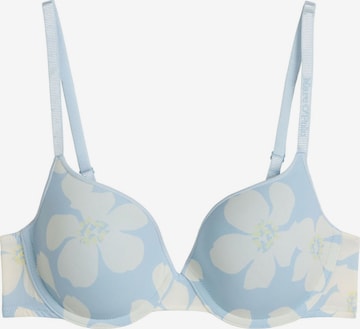Marc O'Polo Triangel Bügel-BH ' Poetic Bloom ' in Blau: Vorderseite
