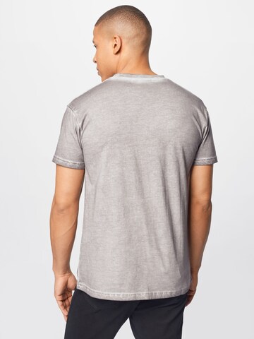 T-Shirt 'ON THE RUN' Mennace en gris