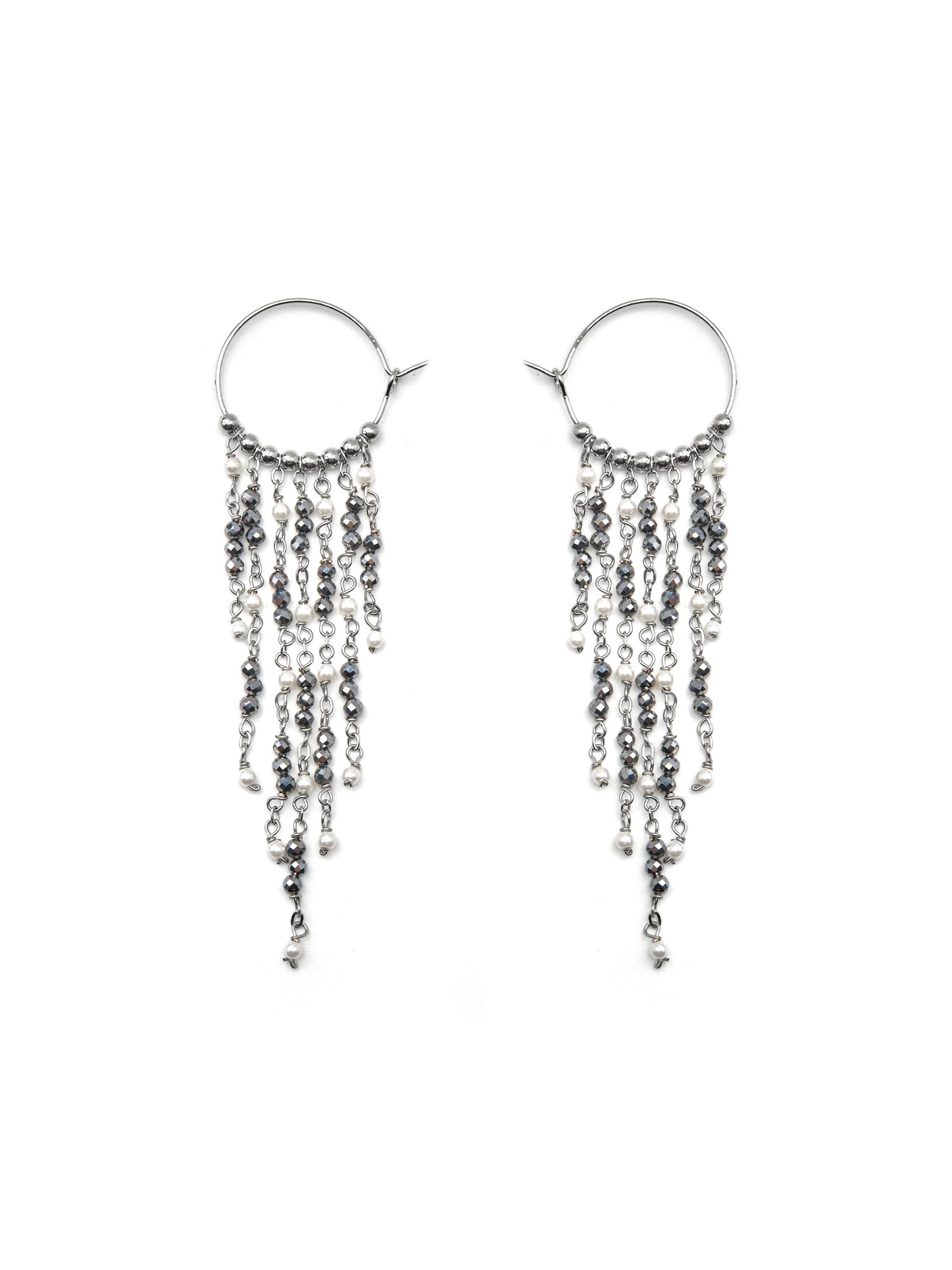 Luxenter Øreringe 'MIAKDE' i hvid