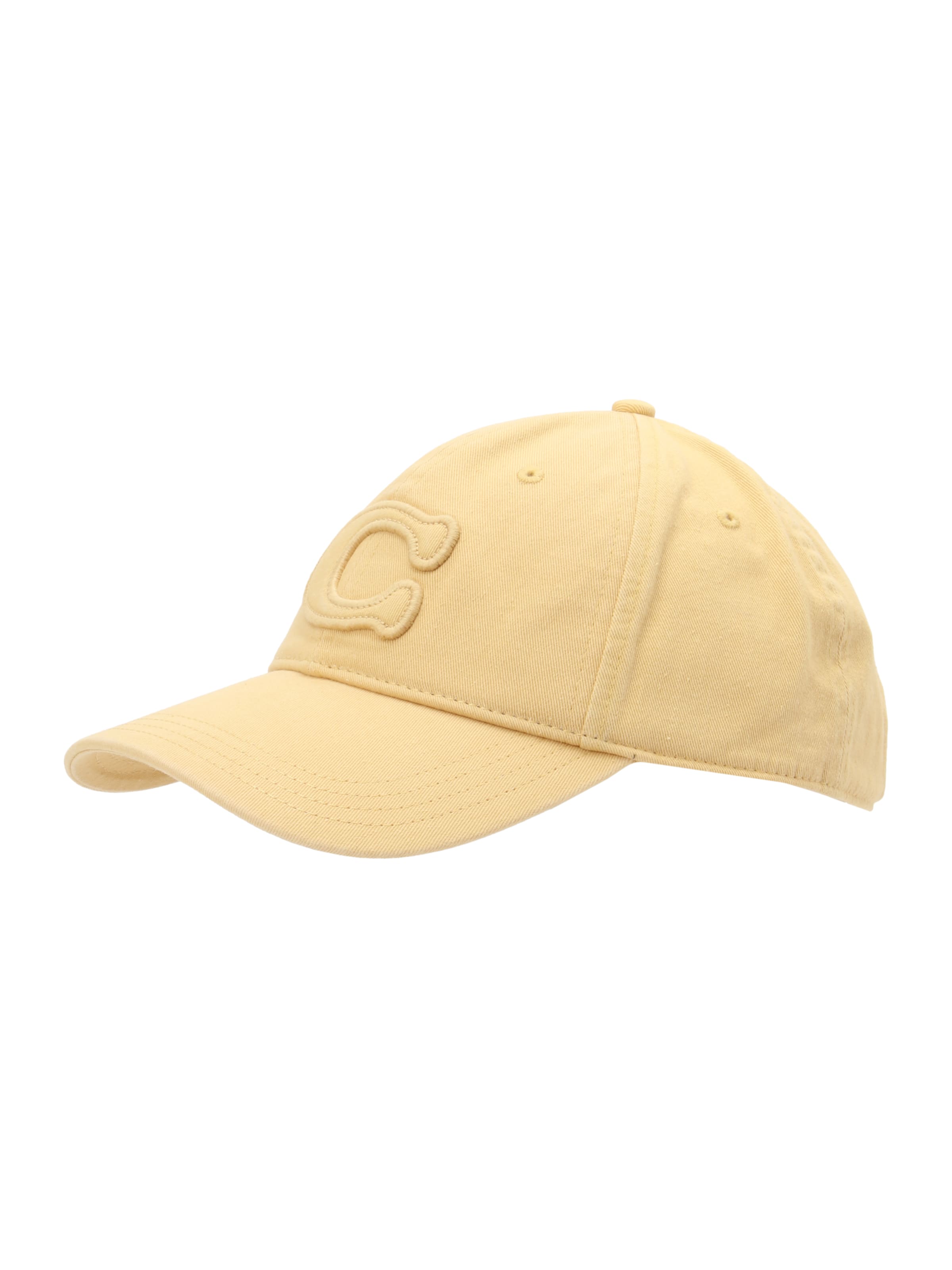 Cappello da baseball di COACH in beige: frontale