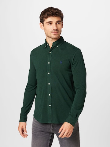 Polo Ralph Lauren Slim fit Overhemd in Groen: voorkant