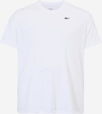 T-Shirt fonctionnel Reebok en blanc : devant