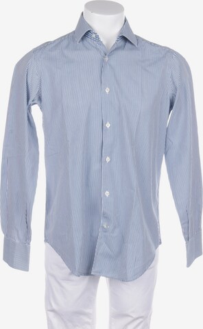 Caliban Button Up Shirt in M in Blue: front