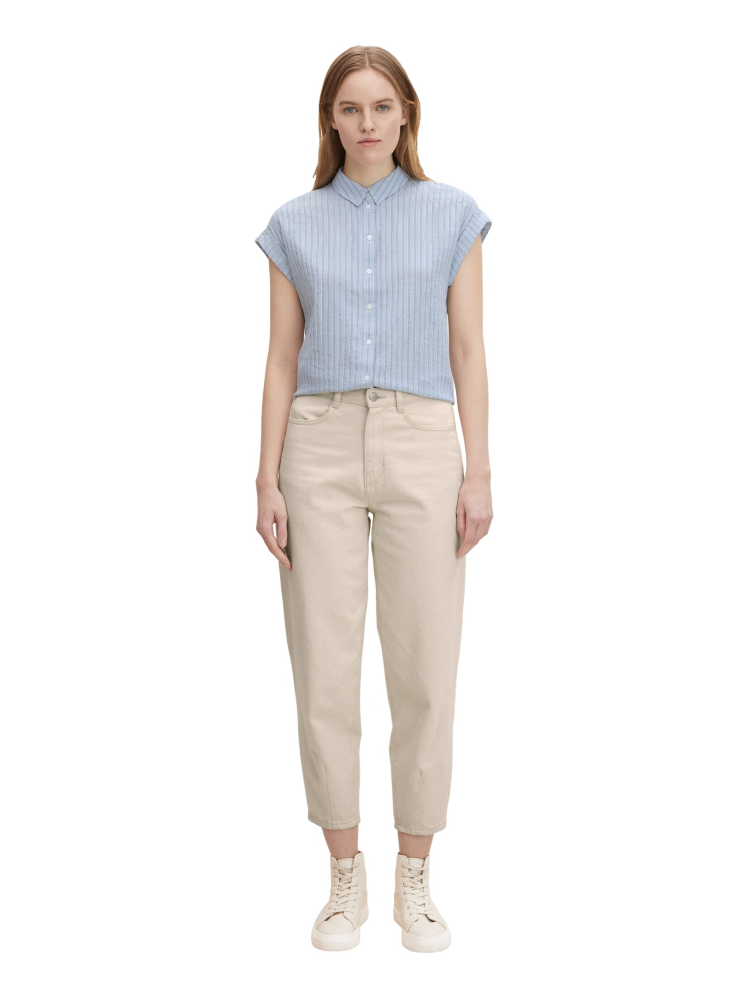 TOM TAILOR Bluse in Blau