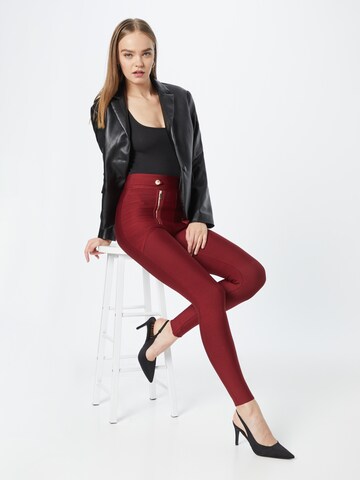 Karen Millen Skinny Kalhoty – červená