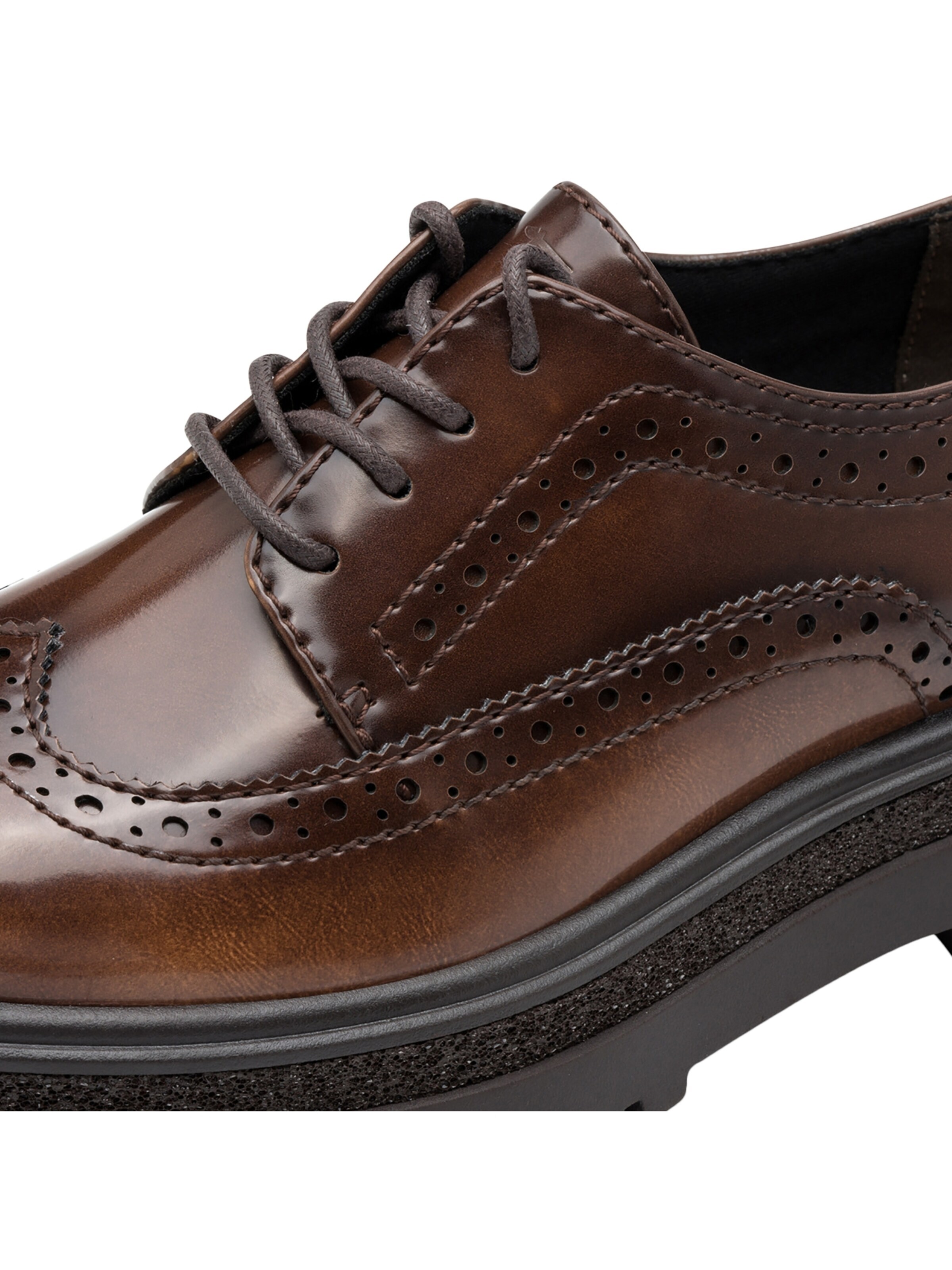 Chaussure à lacets 'Schnür-Derby' Tamaris en marron