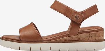 TAMARIS Strap Sandals in Brown: front