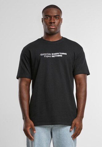 T-Shirt 'Appreciate Expect' MT Upscale en noir : devant