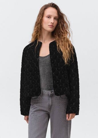 MANGO TEEN Between-Season Jacket 'Cheersbl' in Black: front