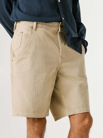 Pepe Jeans Loosefit Shorts 'Helix' in Beige