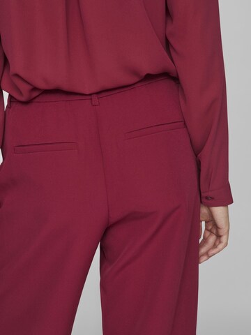 VILA Regular Broek in Rood
