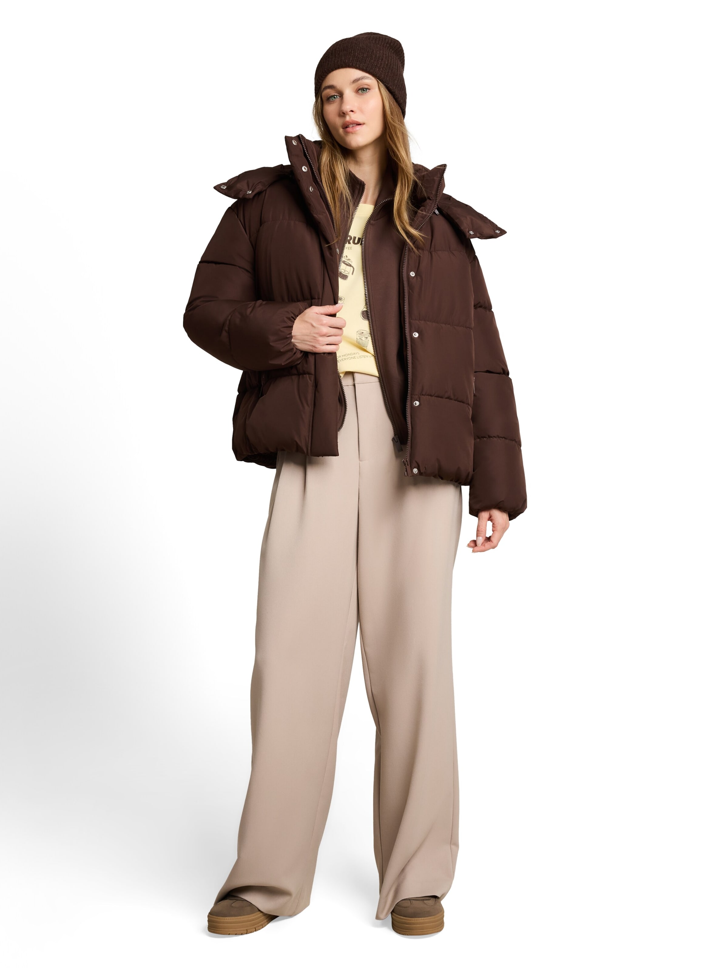 TOM TAILOR DENIM Jacke in Braun