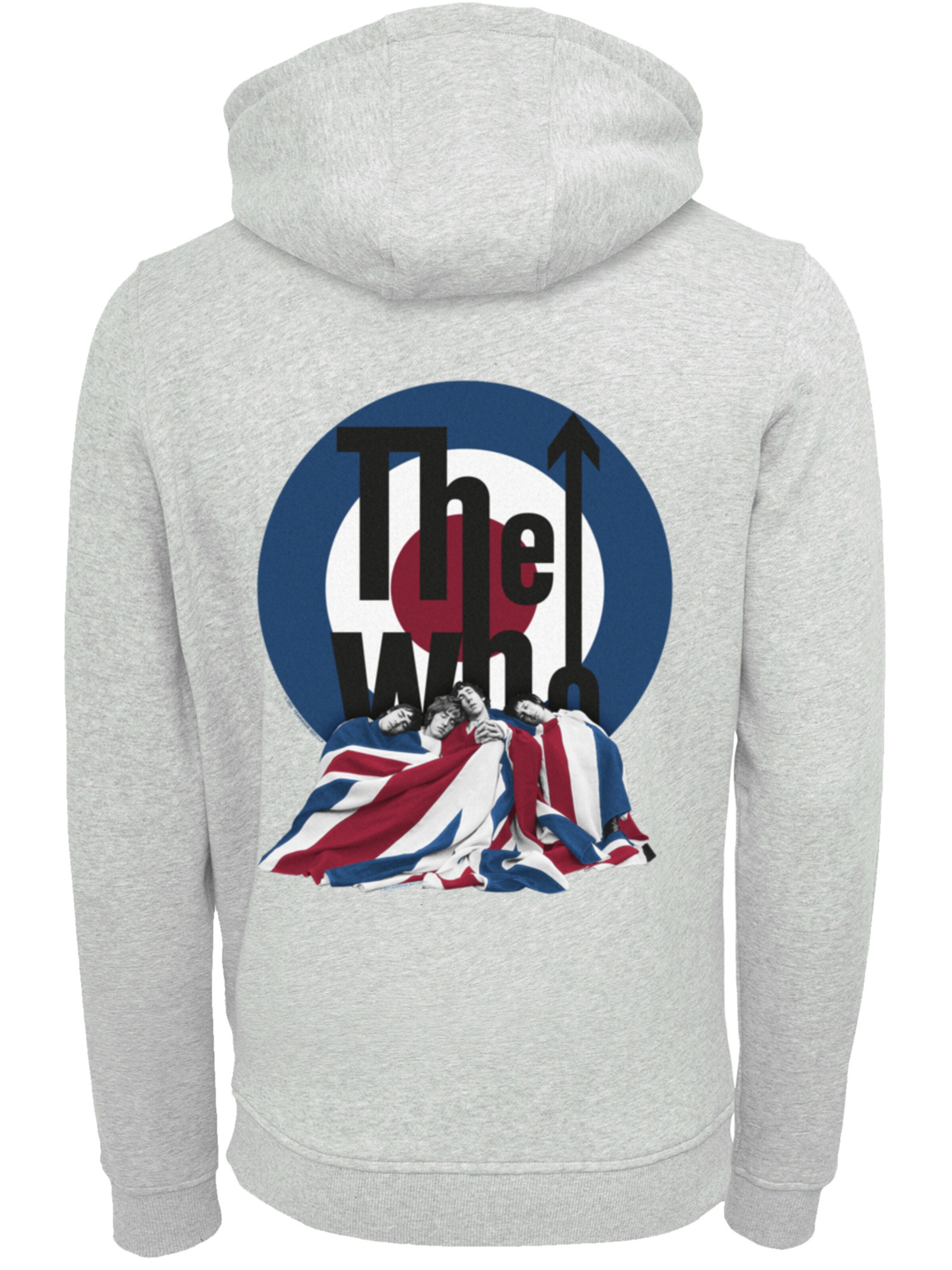 F4NT4STIC Sweatshirt 'The Who Flag Blanket' in Grau