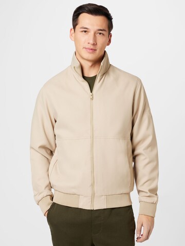 Veste mi-saison 'JAX' JACK & JONES en beige : devant