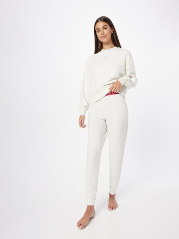 Effilé Pantalon de pyjama Calvin Klein Underwear en blanc