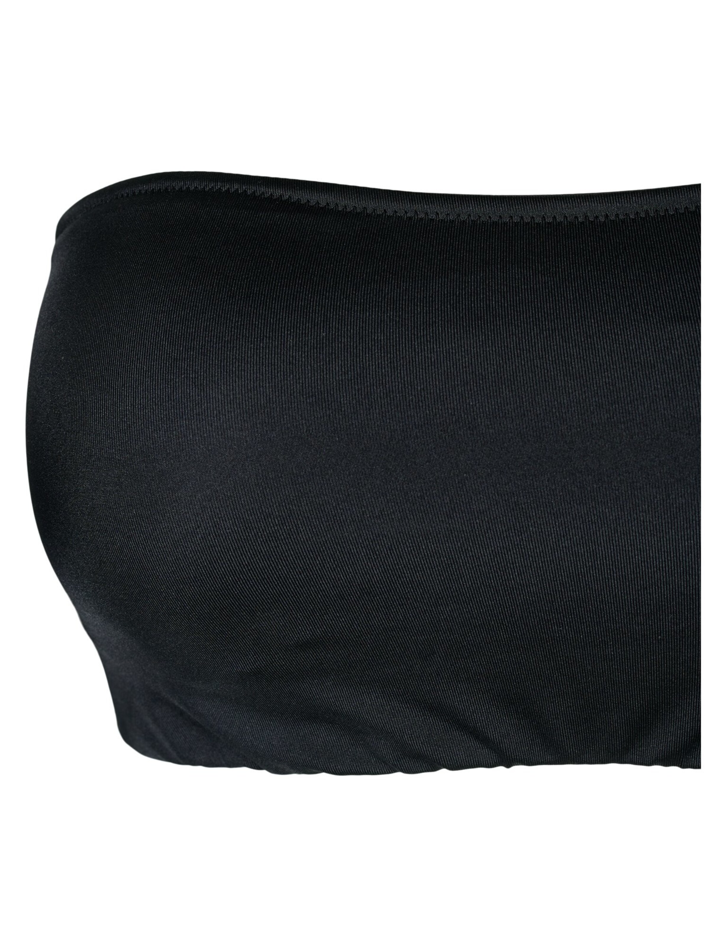 Swim by Zizzi Bez ramienok Bikinový top 'SENYA' - Čierna