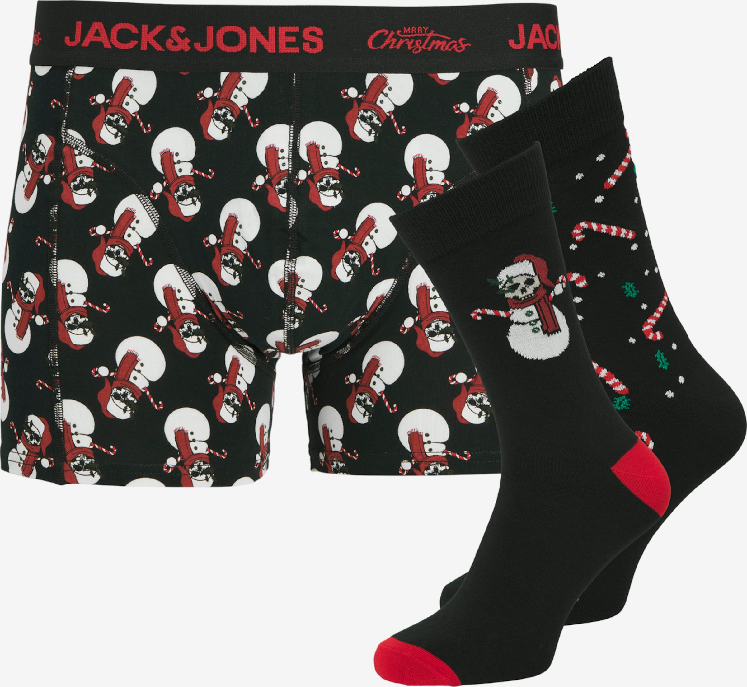 JACK & JONES Boxeri 'JACSNOW SKULLS'