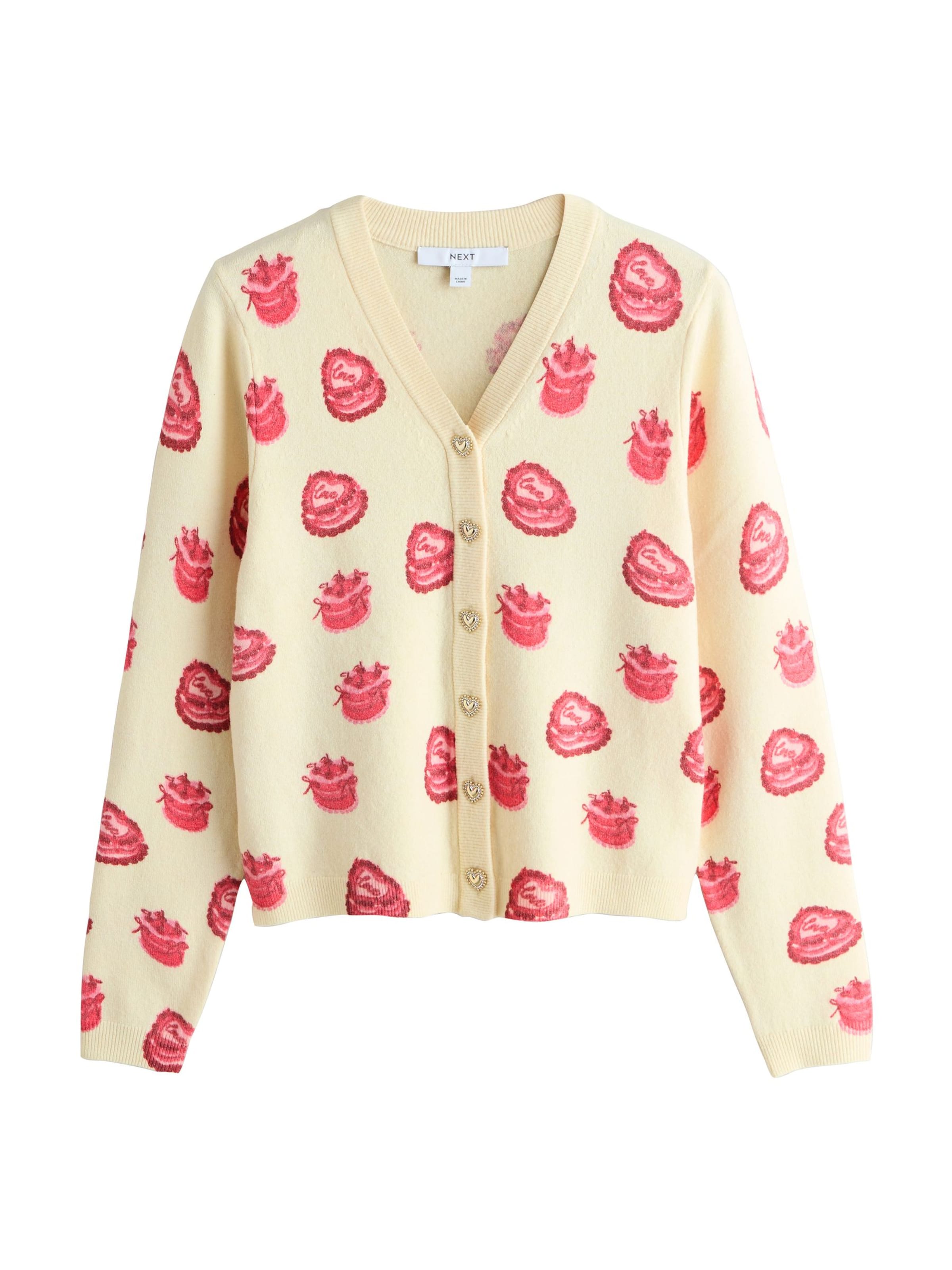 Next Πλεκτή ζακέτα σε μπεζ: μπροστά