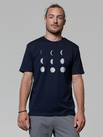 T-Shirt Watapparel en bleu : devant