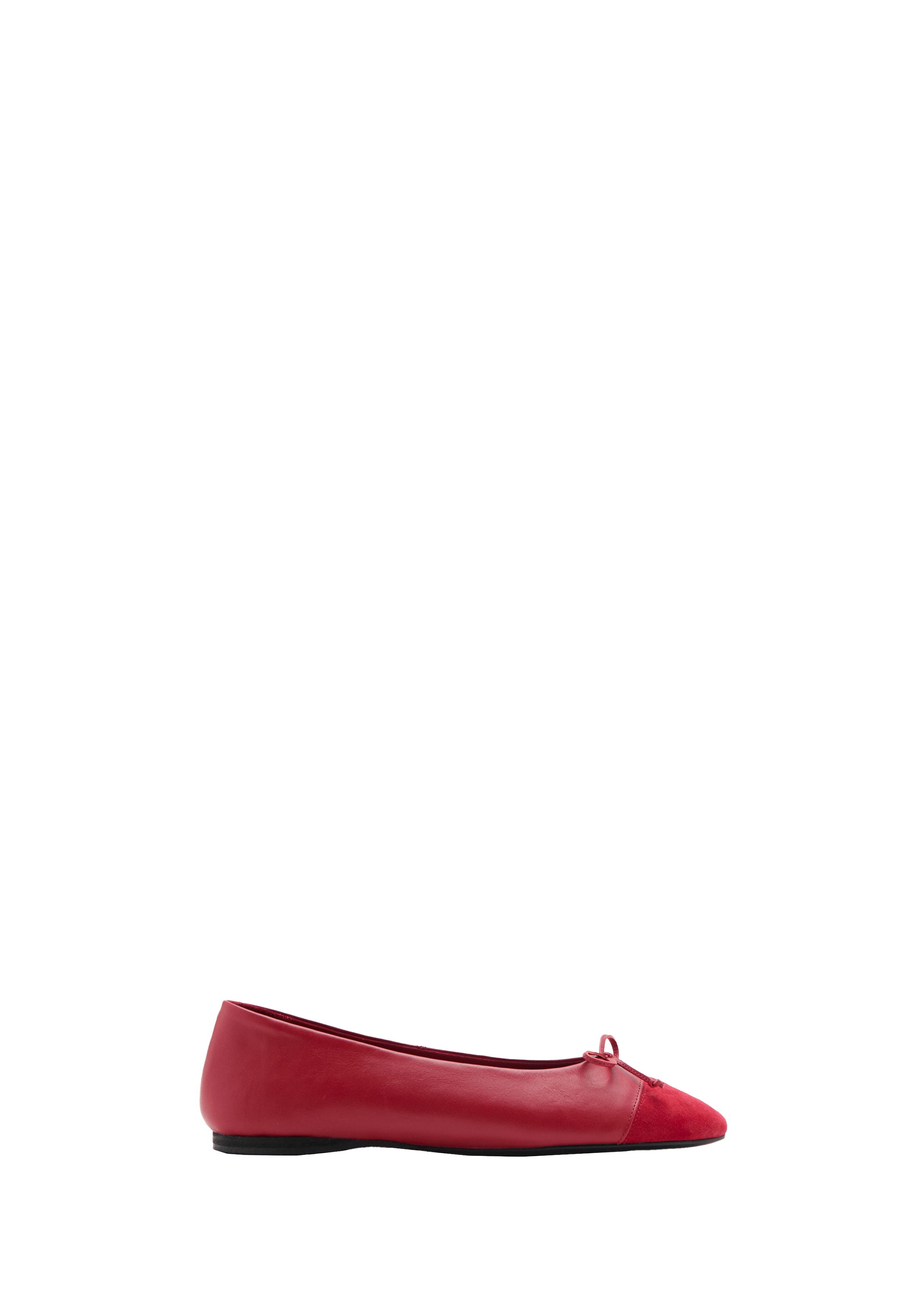 MANGO Ballerines en 36 en rouge carmin, Vue avec produit