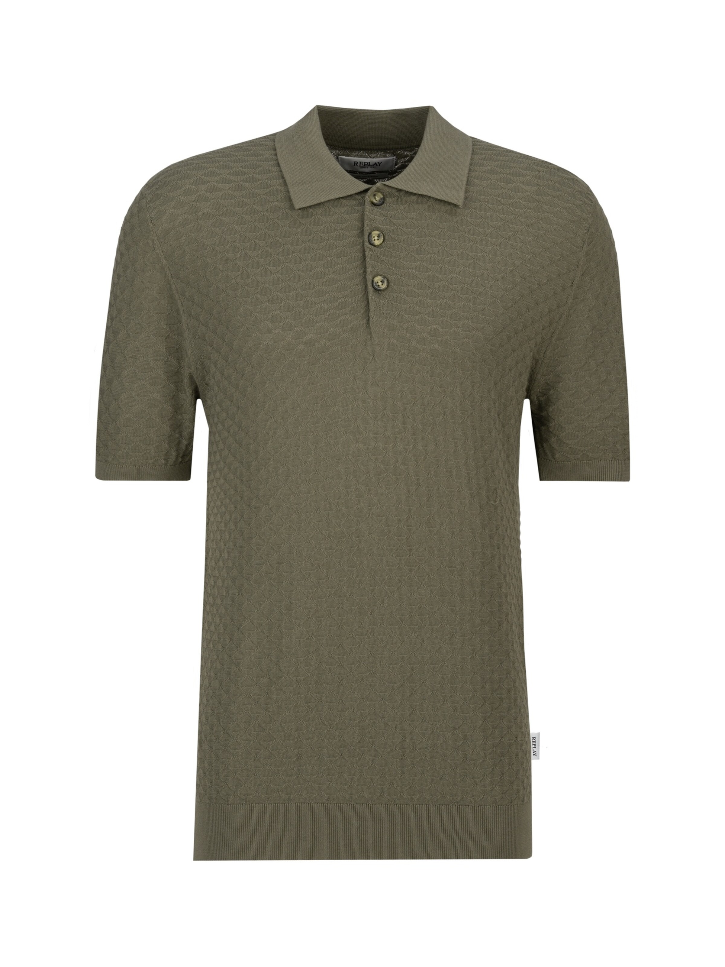 REPLAY Poloshirt 'Lasso' in L in dunkelgrün, Produktansicht