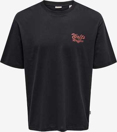 Only & Sons Koszulka 'ONSCHESTER' w kolorze czerwony / czarnym, Podgląd produktu