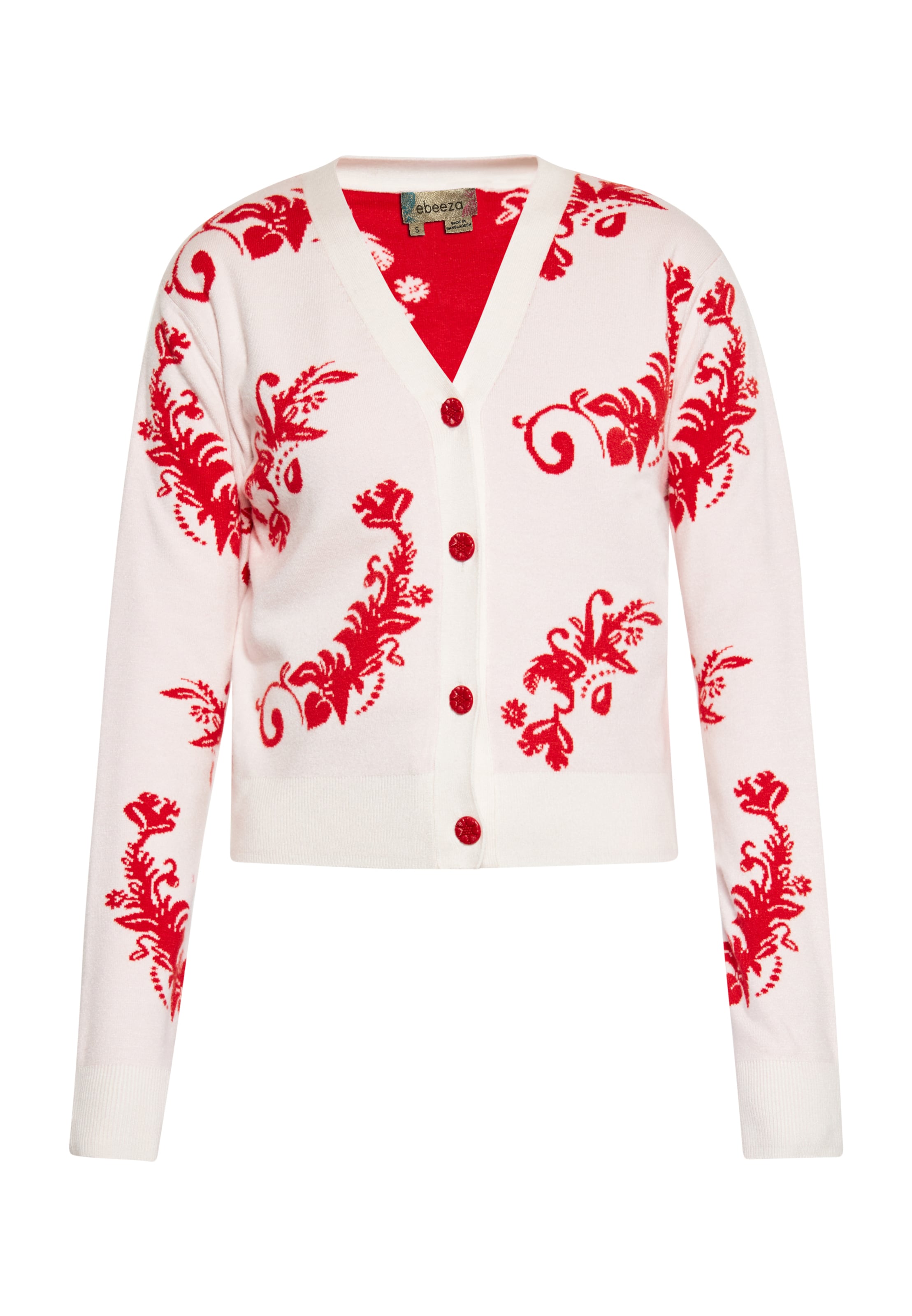 ebeeza Strickjacke in Rot: Vorderseite