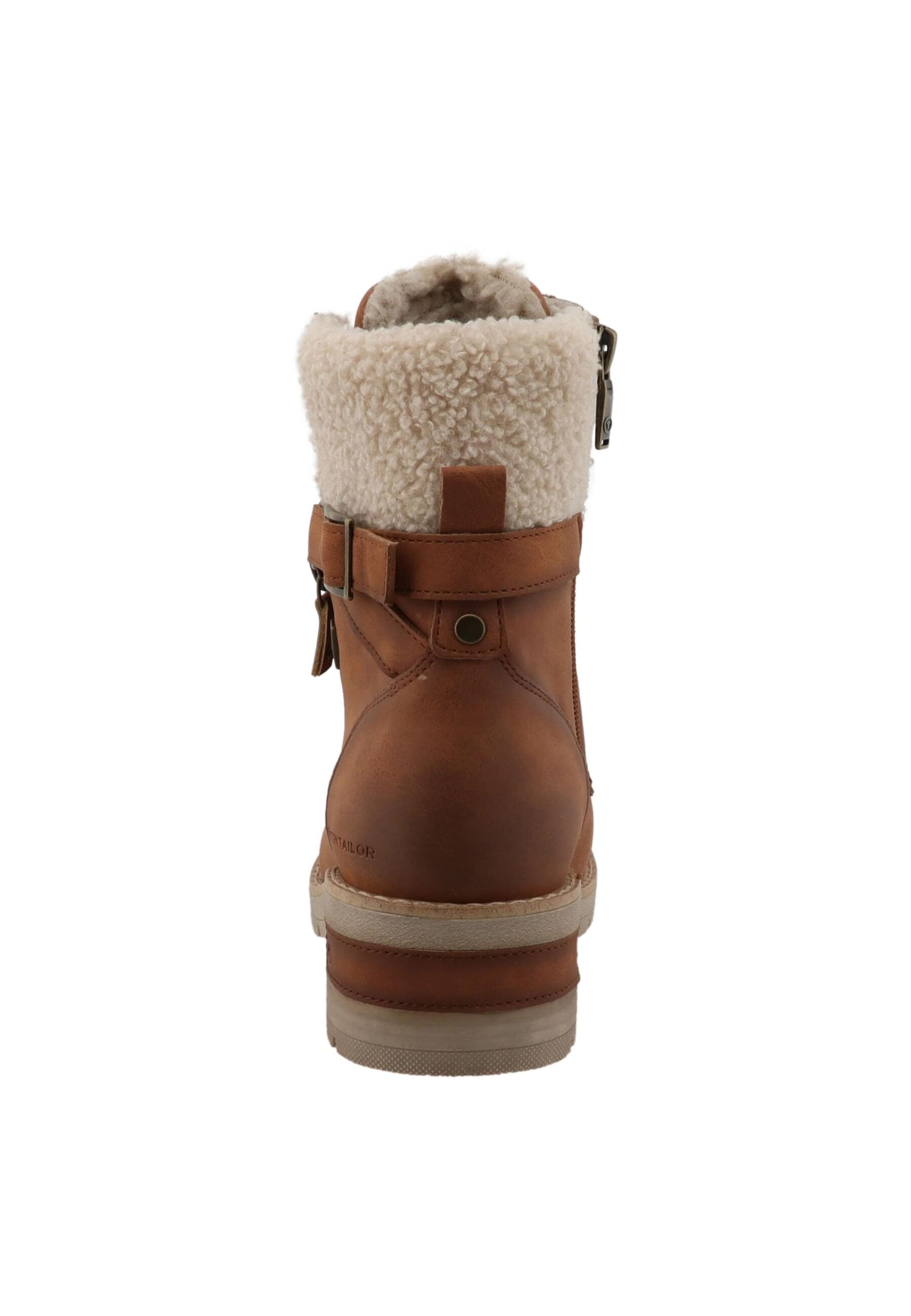 Stivaletto stringato di TOM TAILOR in rosso