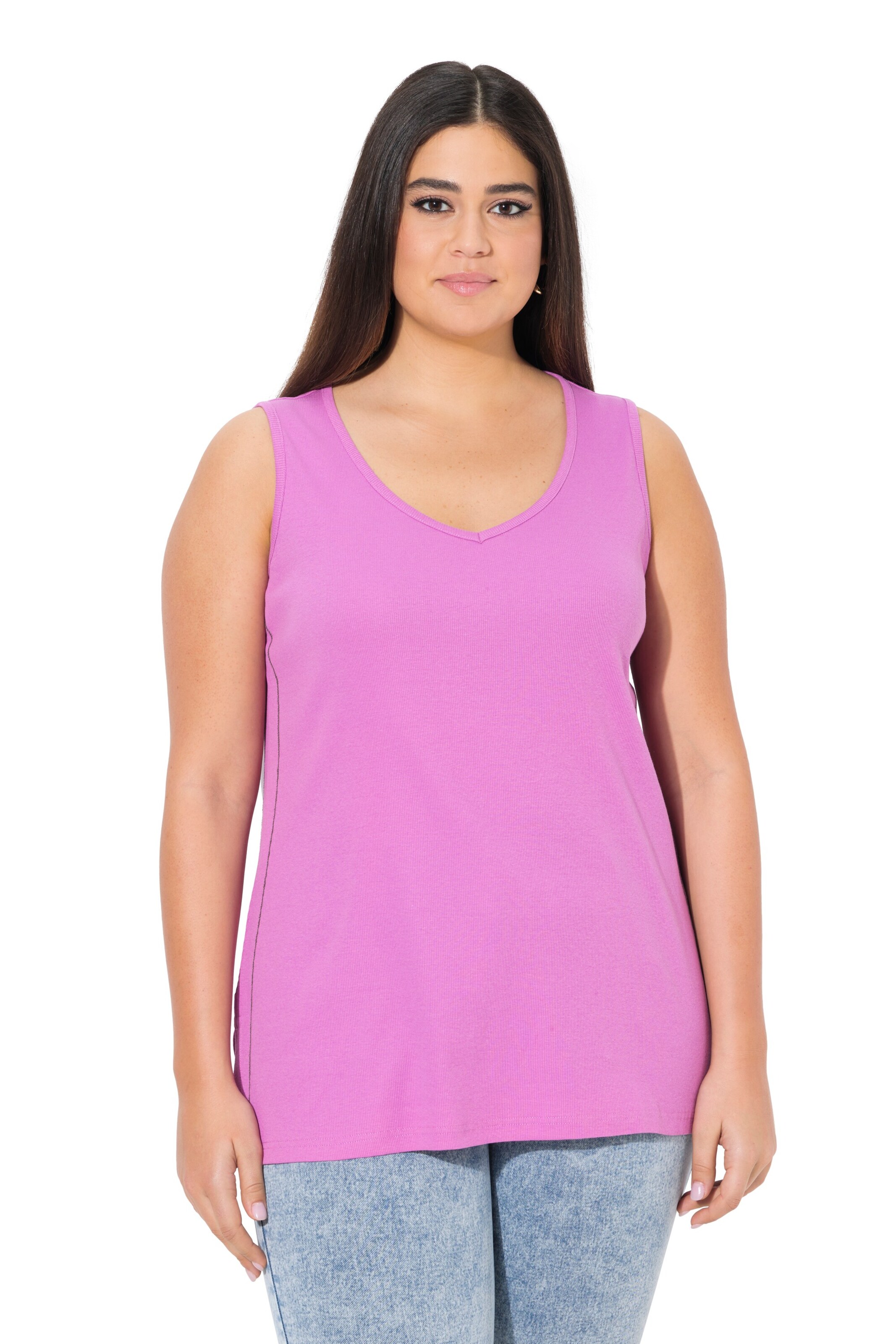 Ulla Popken Top in Lila: voorkant