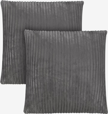 Coussins 'Pilar' Aspero en gris : devant