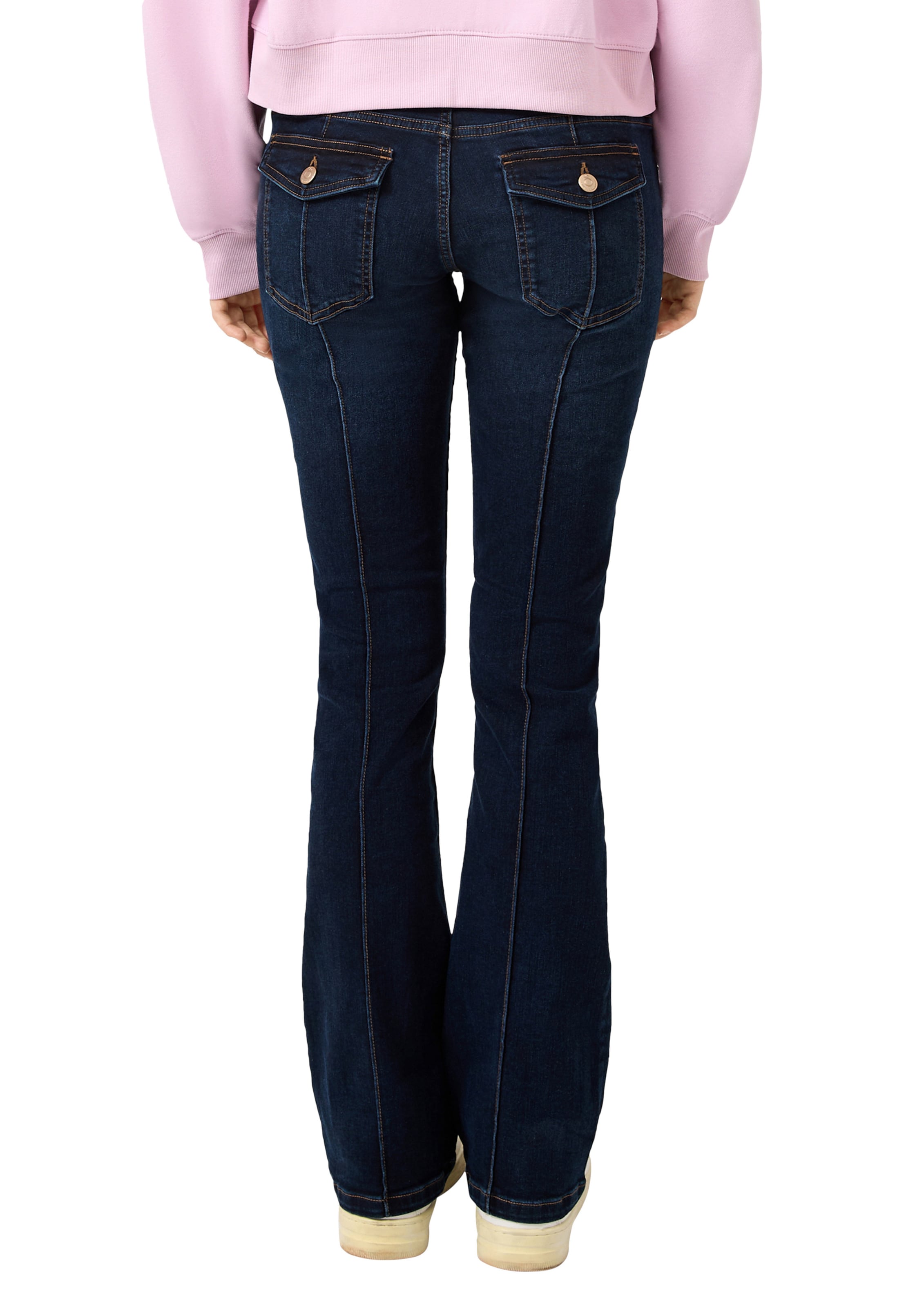 évasé Jean 'Catie' QS en bleu