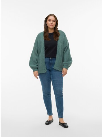 Cardigan 'VMCMaybe' Vero Moda Curve en vert : devant