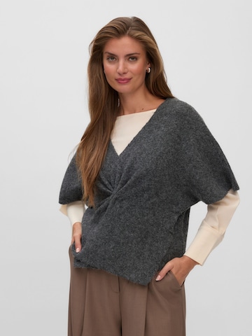 VERO MODA VMMILLIE Strickpullover Strickpullover in Grau: Vorderseite