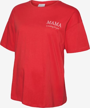 MAMALICIOUS Shirt 'MLFERIDA' in Red: front