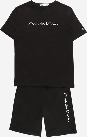 Calvin Klein Jeans Pižama | črna barva: sprednja stran