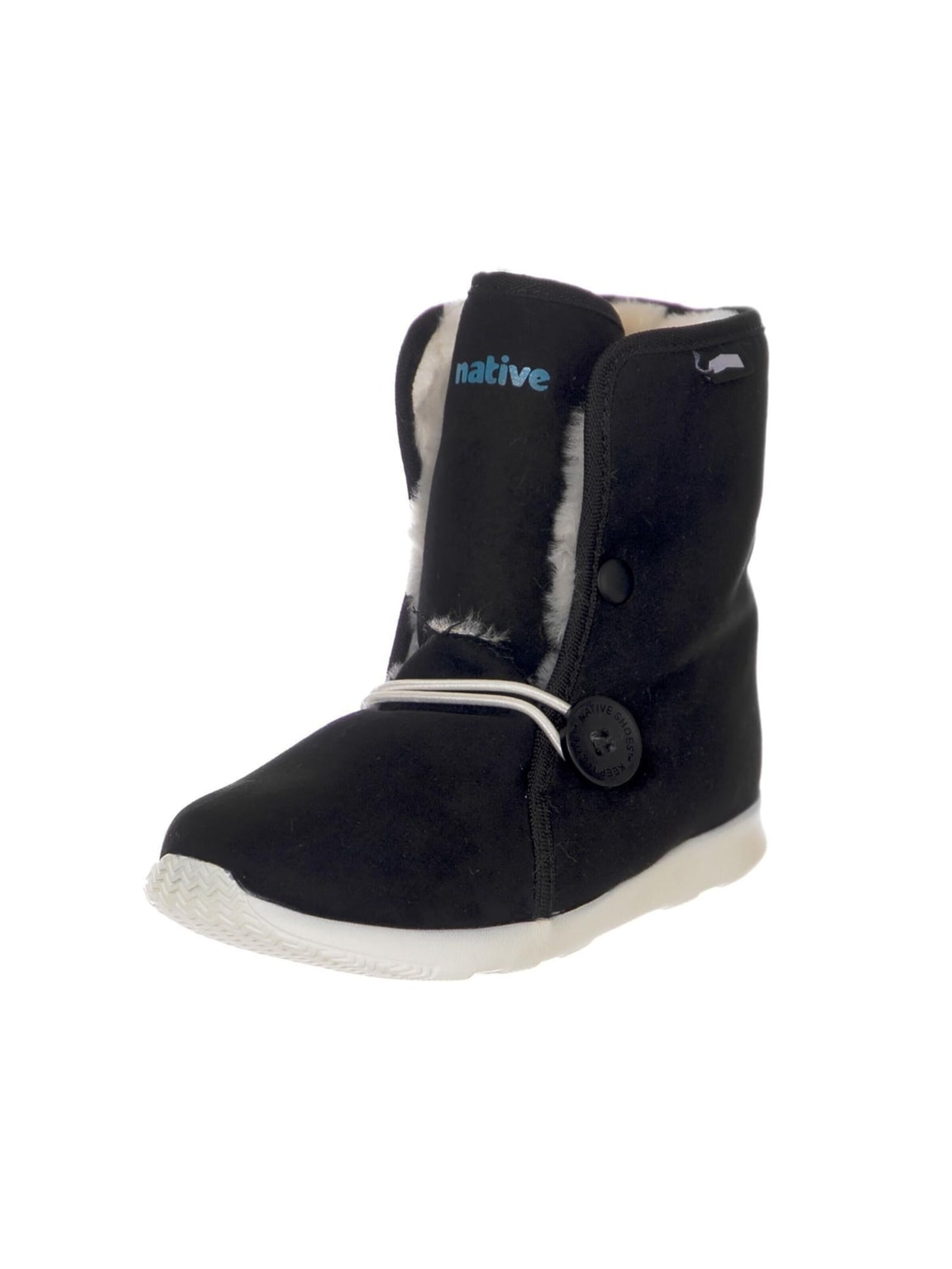 Bottes 'Ap Luna' NATIVE en noir : devant