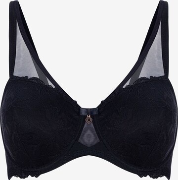 Marc & André T-shirt Bra 'MYSTIC DAHLIA' in Black: front