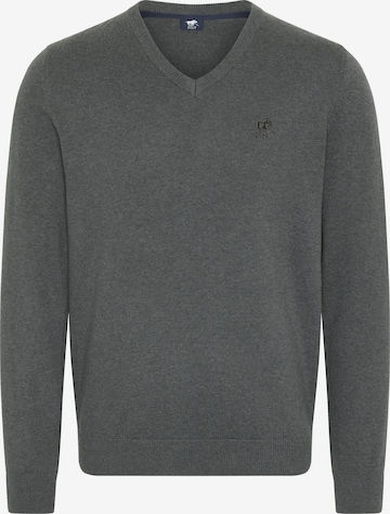 Polo Sylt Sweater in Grey: front