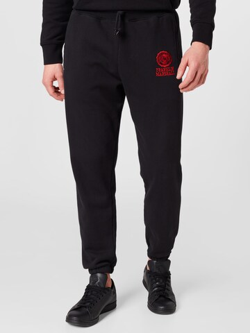 FRANKLIN & MARSHALL Tapered Pants in Black: front