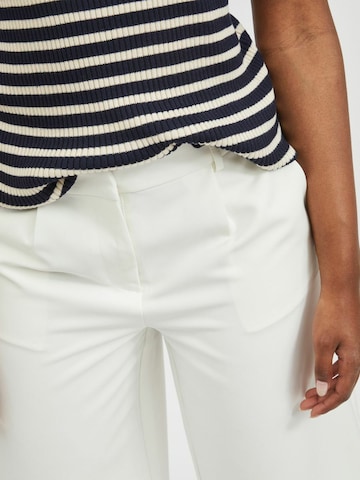 Loosefit Pantalon à plis 'Ditta' VILA en blanc