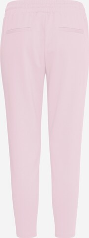 Coupe slim Pantalon 'KATE' ICHI en rose