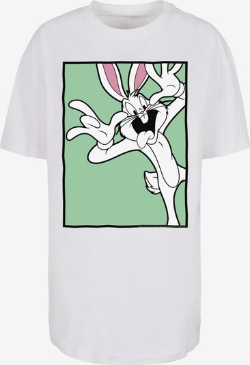 F4NT4STIC Shirt 'Looney Tunes Bugs Bunny Funny Face' in de kleur Mintgroen / Oudroze / Zwart / Wit, Productweergave